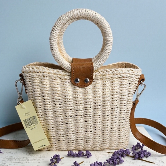 Chic Pom-Pom Straw Bucket Bag – Your Year-Round Trendy In-Style Companion 🌸 - Picture 7 of 13